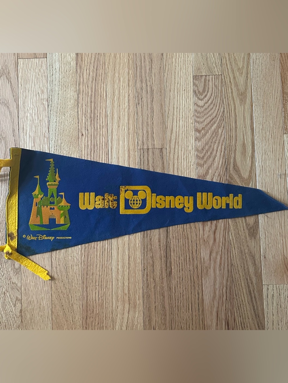Walt Disney World Vintage Felt Pennant Flag